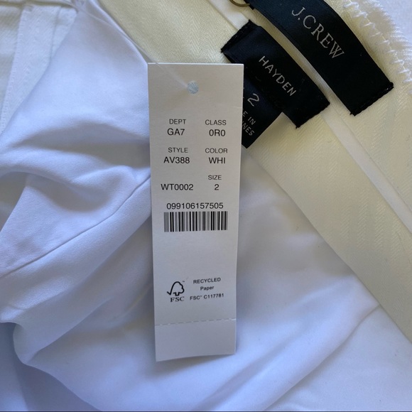 j Crew Hayden white pant - Picture 8 of 9